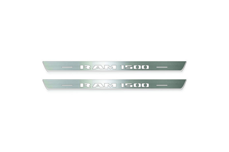 RAM 1500 V 2019+ LED Door Sill Guards with Illuminated RAM 1500 Logo Door Sills Decoin
