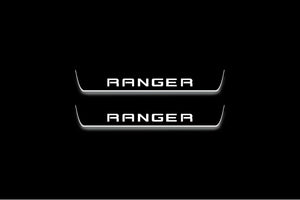 LED door sill plates for Ford Ranger IV 2018+ with Ranger logo
