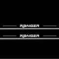 LED door sill plates stainless steel Ford Ranger IV 2018+ with Custom Ranger logo