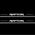 Ford Ranger IV 2018+ door sill plates in stainless steel with Raptor logo