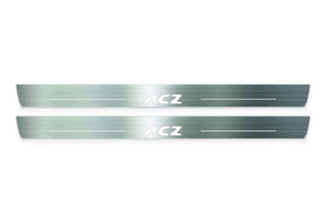 Peugeot RCZ 2010+ Stainless Steel LED Door Sills – RCZ Logo