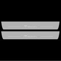 Illuminated LED Door Sill Tread Plates Volvo XC90 II 2015+ With Rdesign Logo Volvo Led Door Sills opdesign