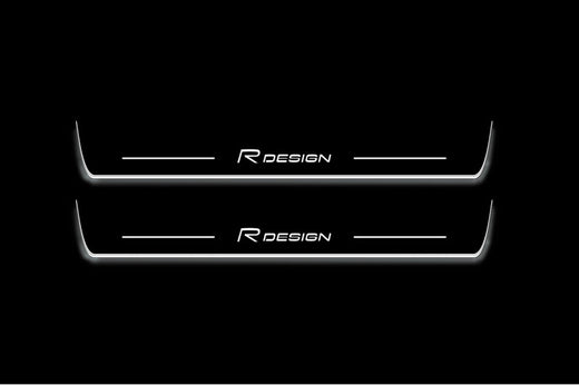 Volvo XC90 II 2015+ Stainless Steel LED Door Sills – Rdesign Logo