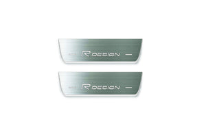 Volvo XC90 II 2015+ Stainless Steel LED Door Sills – Rdesign Logo