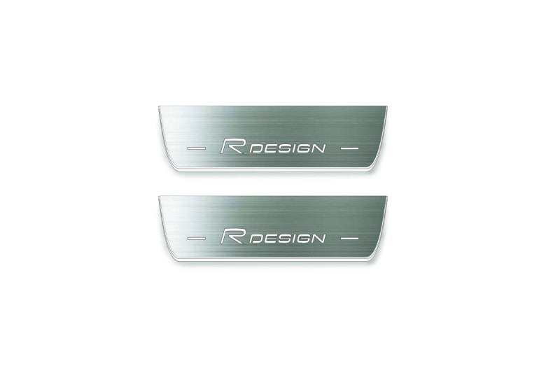Volvo XC90 II 2015+ Stainless Steel LED Door Sills – Rdesign Logo