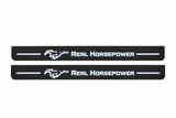 Real Horsepower and running pony, white LED design preview, black Matte PRO