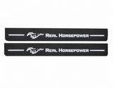 Real Horsepower and running pony, white LED design preview, black Matte PRO