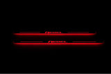 LED door sill plates RAM 1500 V 2019+ stainless steel with REBEL logo