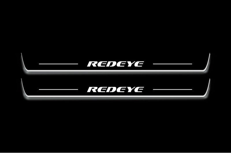 LED door sill plates for Dodge Charger LD 2011+ with REDEYE logo