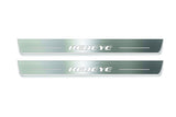Dodge Charger LD 2011+ stainless steel illuminated entry guards with REDEYE logo