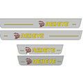 Illuminated LED Door Sill Tread Plates Dodge Charger 2023+ With REDEYE Logo Dodge Led Door Sills opdesign
