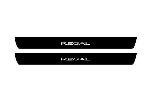 Buick Regal Sportback E2XX 2017–2020 — Matte PRO LED Door Sills — Regal Logo