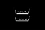 LED door sill plates Buick Regal VI 2017+ in stainless steel with Regal logo