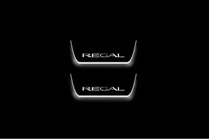 Buick Regal VI 2017+ LED Door Sills Illuminated Scuff Regal Logo Stainless Steel Entry Guards Door Sills Decoin