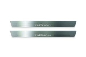 Buick Regal VI 2017+ LED Door Sills Illuminated Scuff Regal Logo Stainless Steel Entry Guards Door Sills Decoin