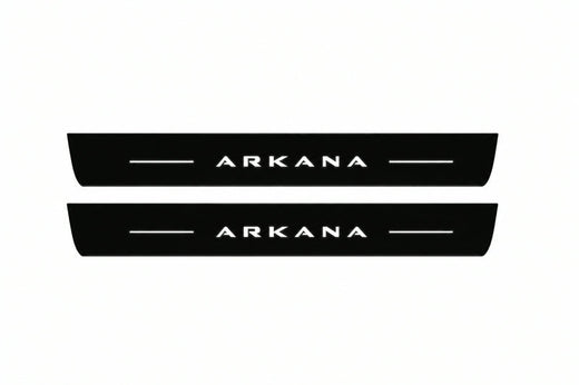Renault Arkana 2019–2026 — Matte PRO LED Door Sills — Arkana Logo