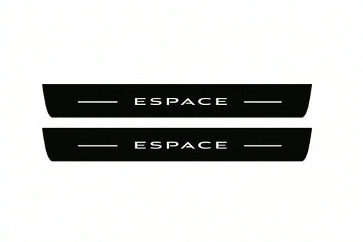 Renault Espace MPV JFC 2015–2023 — Matte PRO LED Door Sills — Espace Logo