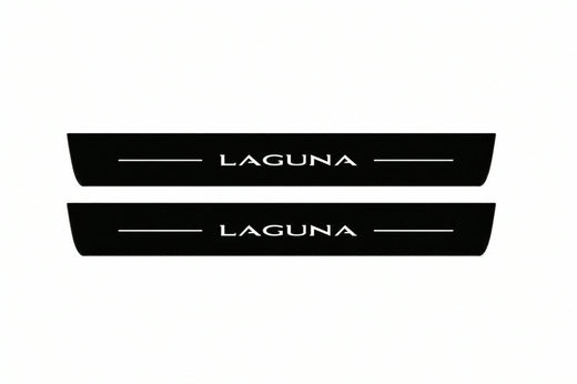 Renault Laguna Estate K91 2007–2015 — Matte PRO LED Door Sills — Laguna Logo