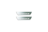 Jeep Renegade 2014+ LED door sill plates in stainless steel with Renegade logo