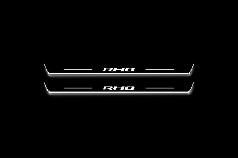 RAM 1500 V 2019+ LED Door Sill Guards with Illuminated RHO Logo Door Sills Decoin