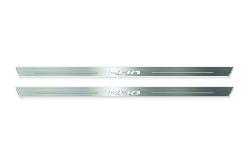 RAM 1500 V 2019+ LED Door Sill Guards with Illuminated RHO Logo Door Sills Decoin