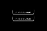 LED door sill plates stainless steel Honda Ridgeline II 2017+ with Ridgeline logo