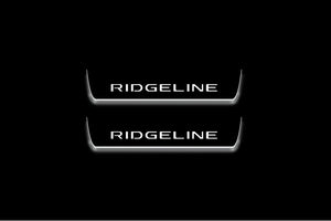 Honda Ridgeline II 2017+ LED Door Sills Illuminated Scuff Ridgeline Logo Stainless Steel Entry Guards Door Sills Decoin