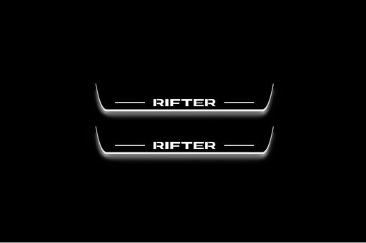 Peugeot Rifter 2018+ Stainless Steel LED Door Sills – Rifter Logo