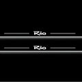 KIA Rio II 2005-2011 LED Door Sills Illuminated Scuff Rio Logo Stainless Steel Entry Guards