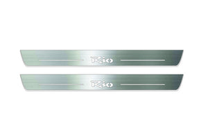 KIA Rio II 2005-2011 LED Door Sills Illuminated Scuff Rio Logo Stainless Steel Entry Guards