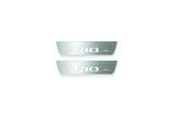 KIA Rio III 2011+ illuminated entry guards in stainless steel with Rio logo