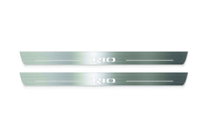 LED door sill plates for KIA Rio III 2011+ with Rio logo