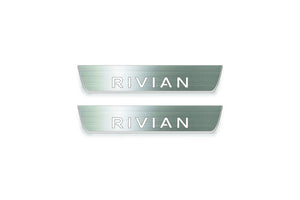 Rivian R1S 2022+ Stainless Steel LED Door Sills – Rivian Logo