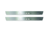 Rivian R1T 2021+ Stainless Steel LED Door Sills – Rivian Logo