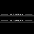 Rivian R1T 2021+ Stainless Steel LED Door Sills – Rivian (type 2) Logo
