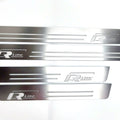 Illuminated LED Door Sill Tread Plates Volkswagen Passat B7 USA 2011-2019 With R-Line Logo Volkswagen Led Door Sills opdesign
