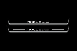 Nissan Rogue Sport J11 Stainless LED Door Sills – Rogue Sport Logo
