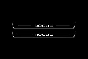 Nissan Rogue III 2021+ LED Door Sills Illuminated Scuff Rogue Logo Stainless Steel Entry Guards