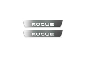Nissan Rogue III 2021+ LED Door Sills Illuminated Scuff Rogue Logo Stainless Steel Entry Guards