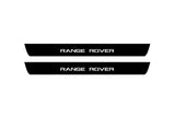 Range Rover Sport II 2013+ illuminated door sill protectors stainless steel with Range Rover logo