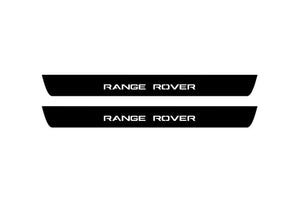 Range Rover IV 2012-2022 Illuminated Matte Sill Plates with logo Range Rover Range Rover Led Door Sills PRO opdesign