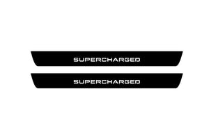 Range Rover IV 2012-2022 Illuminated Matte Sill Plates with logo Supercharged Range Rover Led Door Sills PRO opdesign
