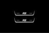 LED door sill plates stainless steel Ford Focus IV 2018+ with RS logo