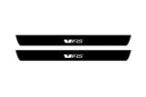 stainless steel illuminated door sill protectors with Skoda Octavia III (A7) 2013+ with VRS logo