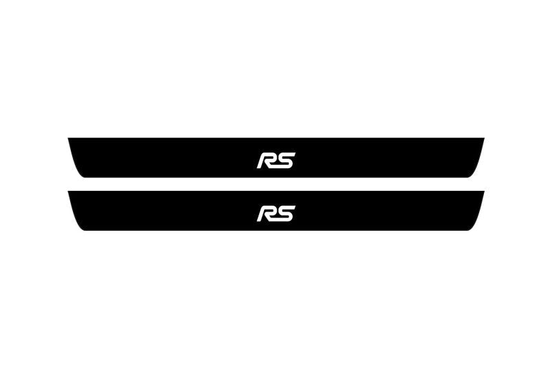 Ford Focus IV 2018+ entry guards in stainless steel with RS logo