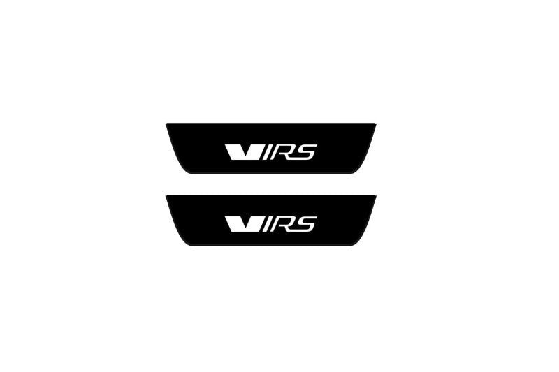 Skoda Octavia III (A7) 2013+ entry guards in stainless steel with VRS logo