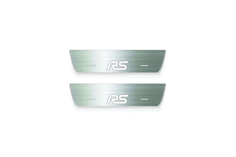 stainless steel door sill plates for Ford Focus III 2011+ with RS logo