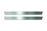 Audi A7 C7 2010+ LED door sill plates stainless steel with RS7 logo