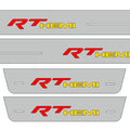 Illuminated LED Door Sill Tread Plates Dodge Durango III 2011+ With RT HEMI Logo Dodge Led Door Sills opdesign