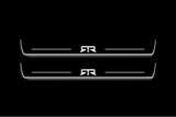 LED door sill plates Ford Mustang VI S550 2015+ in stainless steel with RTR logo
